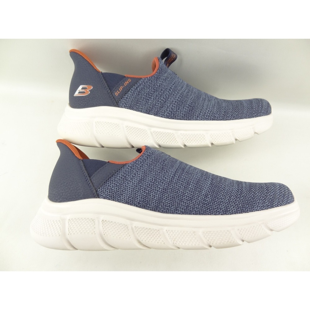 Skechers Slip-Ins Men's Size 9 US Shoes Blue Sneakers Flex Bobs B Flex No Tie - Picture 7 of 11